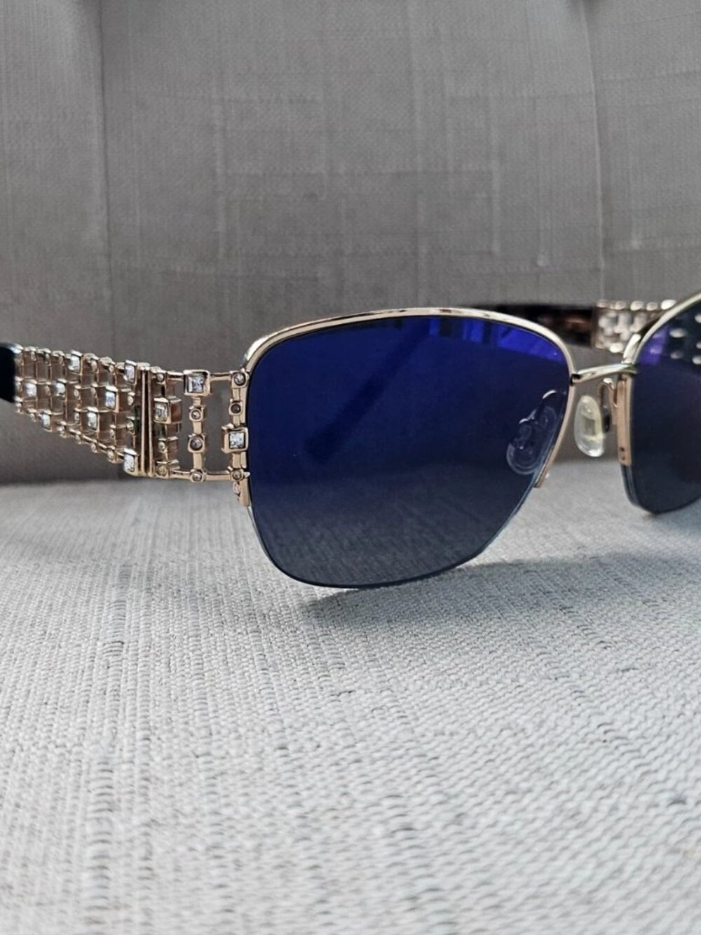 Vintage Tura Ladies Eyeglasses Frame Half Rim Gold Glasses Made USA Read descr - Picture 3 of 12